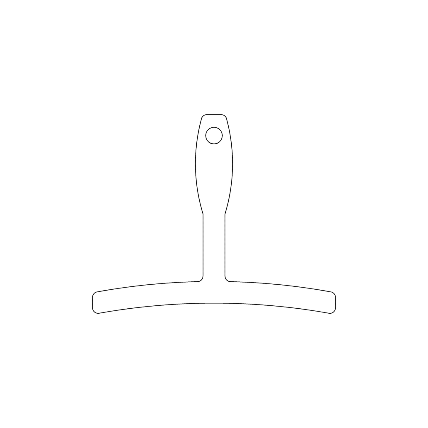 Custom Plastic 2.75" x 2.75" Squeegee Shape Tags