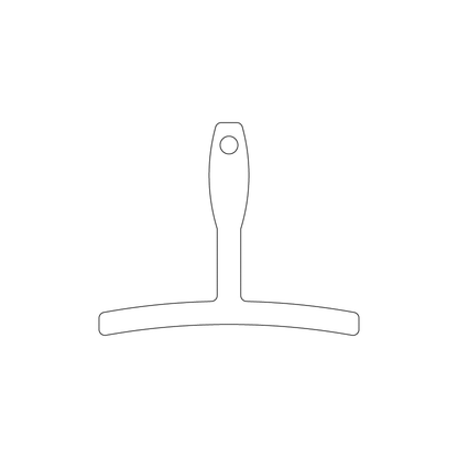 Custom Plastic 2.75" x 2.75" Squeegee Shape Tags