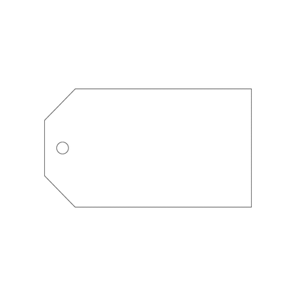 Custom Plastic 2.5" x 4.375" Price Tags