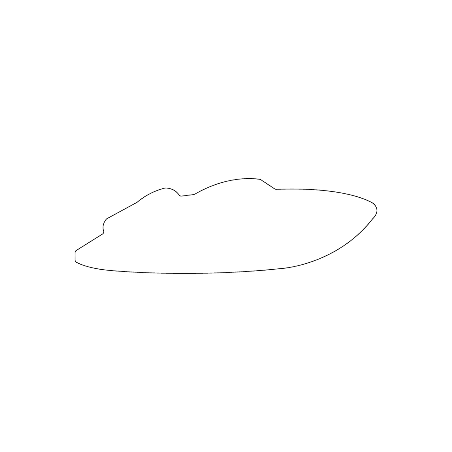 Custom Plastic 3.5" x 1.1" Boat Shape Cards