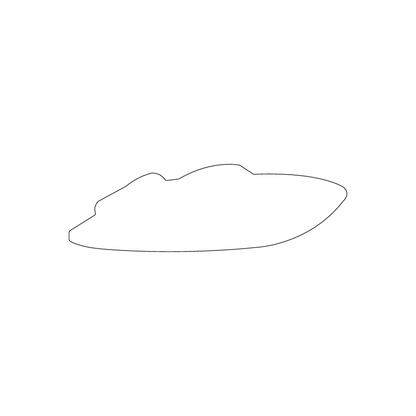 Custom Plastic 3.5" x 1.1" Boat Shape Cards