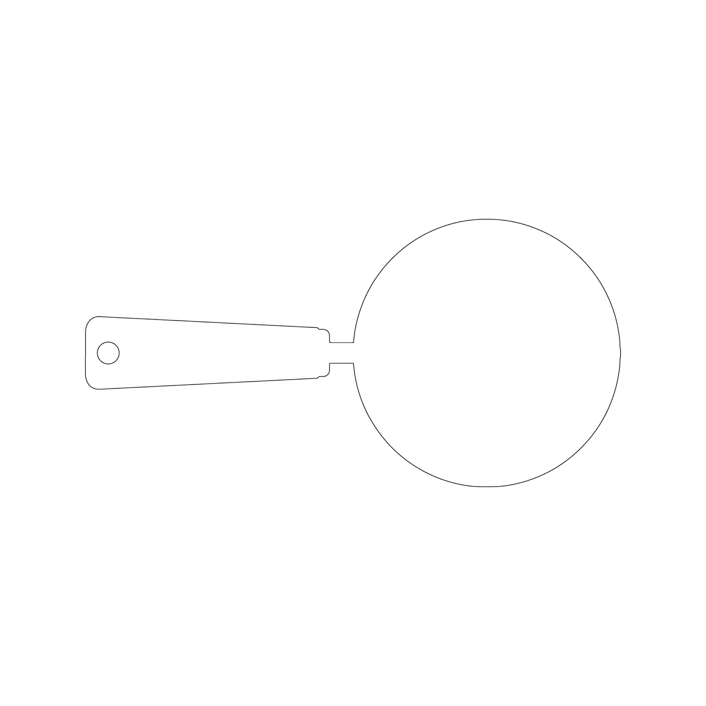 Custom Plastic 3.75" x 7.5" Magnifying Glass Signage