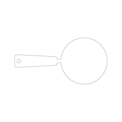Custom Plastic 3.75" x 7.5" Magnifying Glass Signage