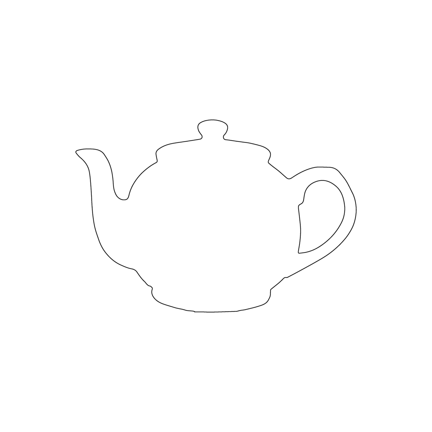 Custom Plastic 3.1007" x 2.1254" Teapot Shape Cards