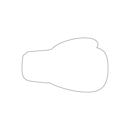 Custom Plastic 3.375" x 2.125" Boxing Glove Cards