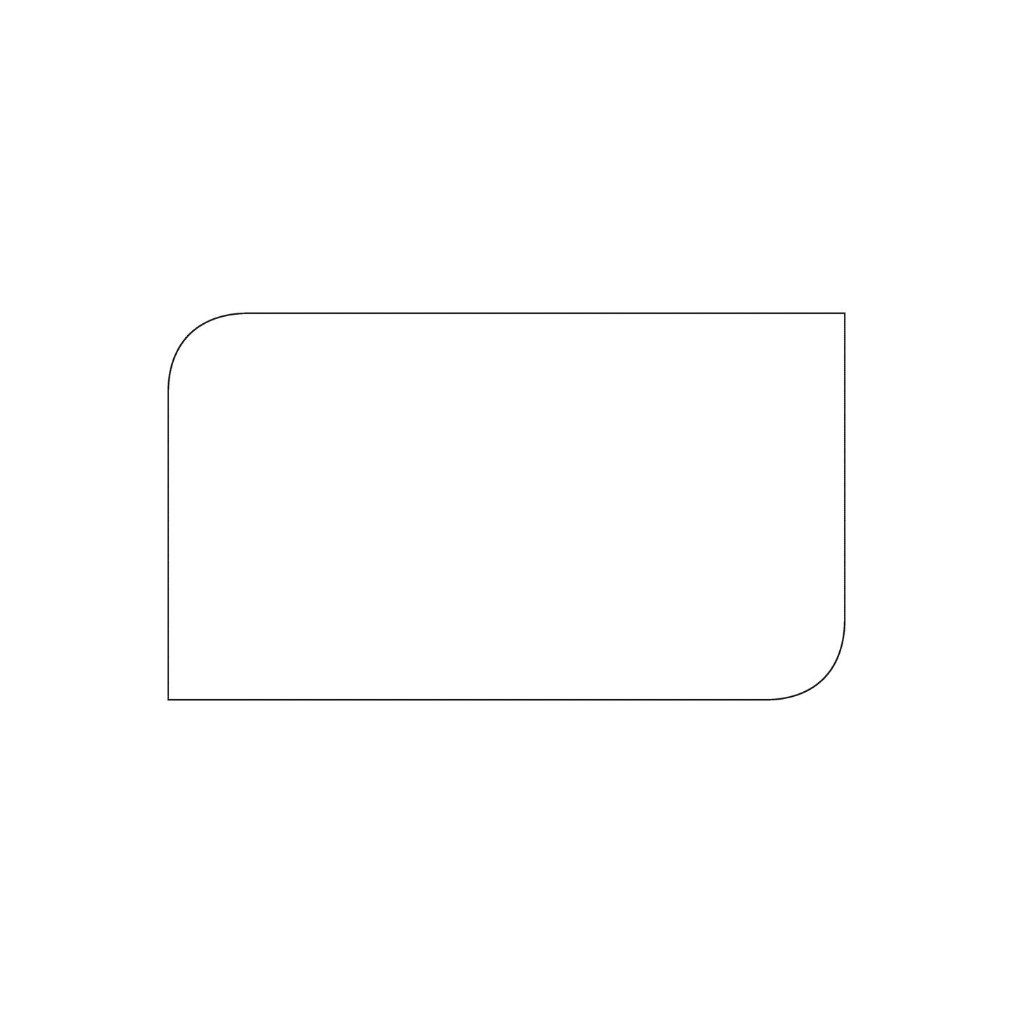 Custom Plastic 3.5" x 2" Leaf Shape Cards
