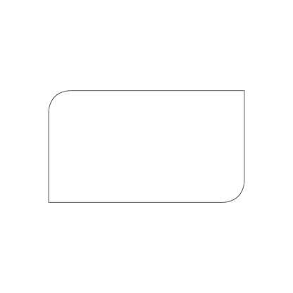 Custom Plastic 3.5" x 2" Leaf Shape Cards