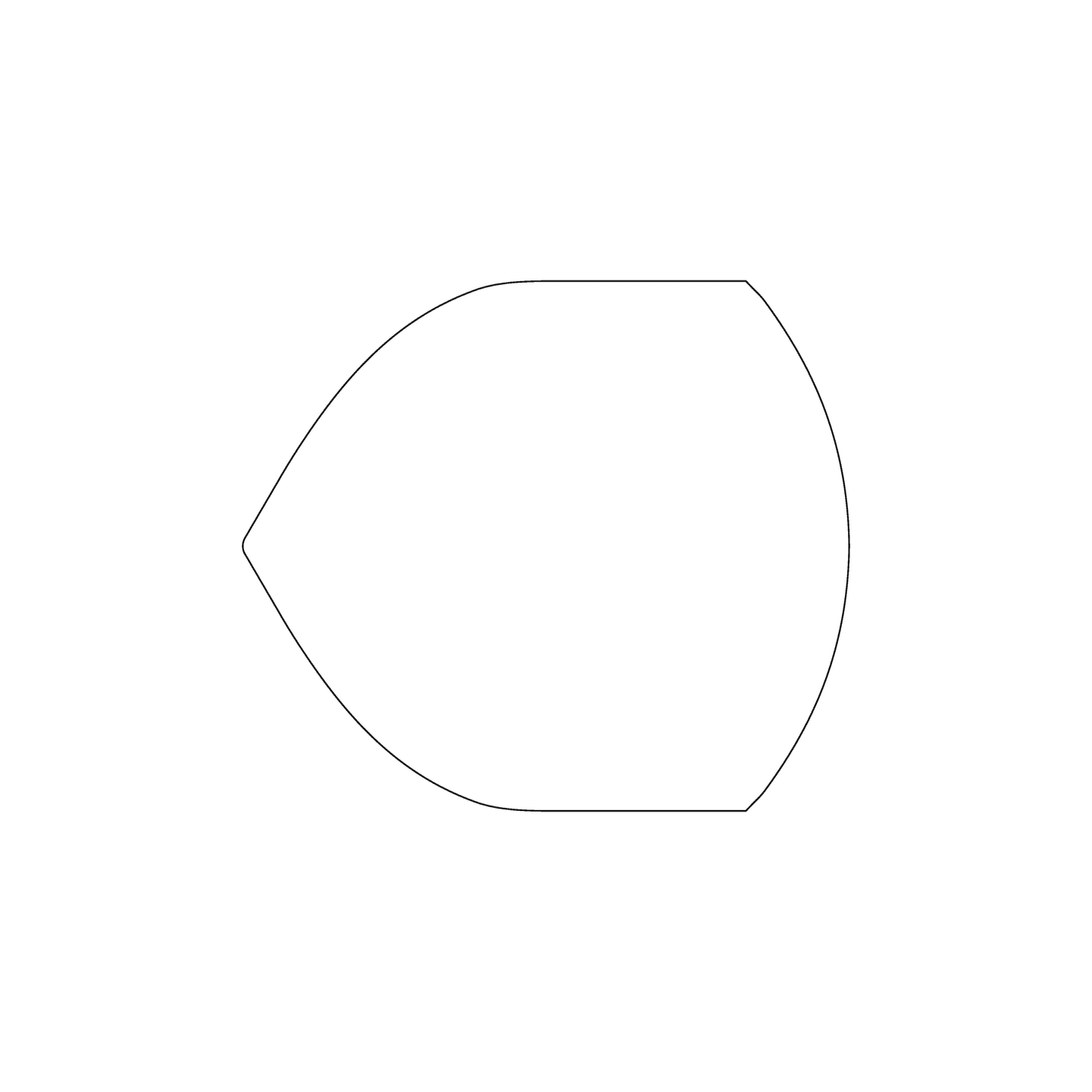 Custom Plastic 2.6" x 2.975" Badge Shape Cards
