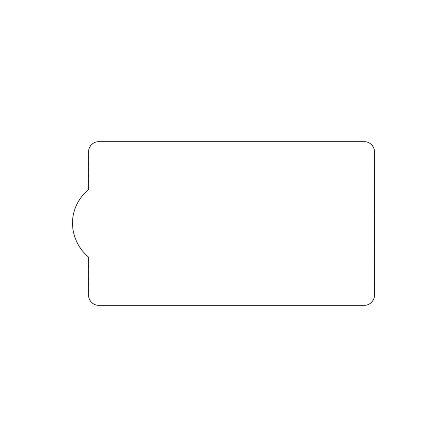 Custom Plastic 2" x 3.69" Clipboard Shape Cards