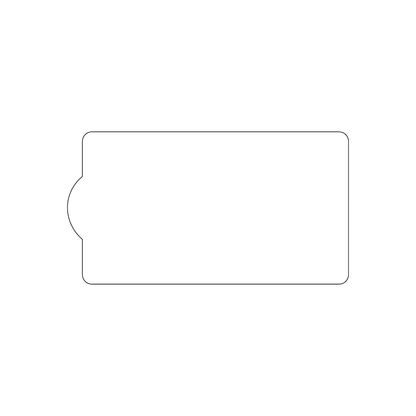 Custom Plastic 2" x 3.69" Clipboard Shape Cards