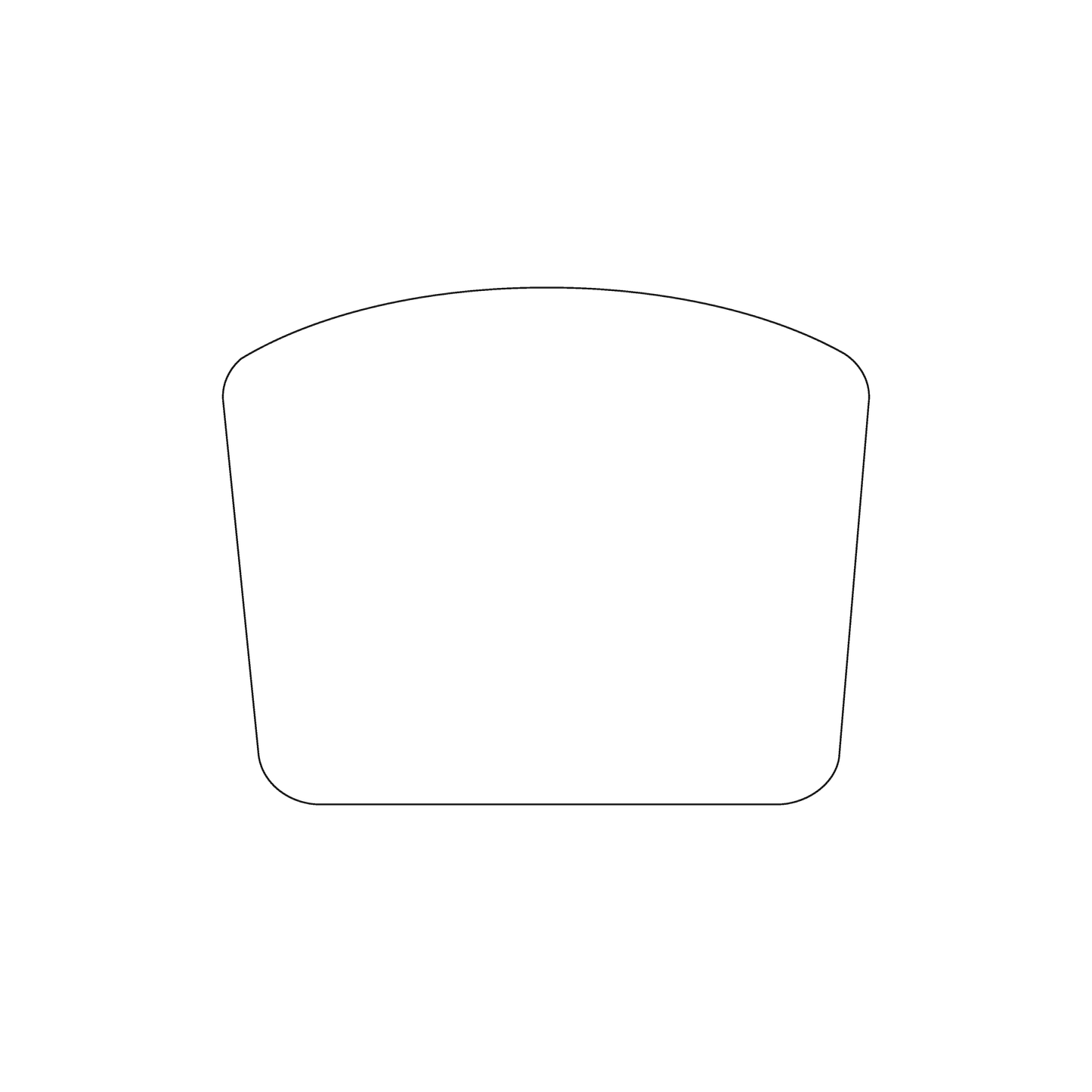 Custom Plastic 3" x 2.39" Top Arch Cards