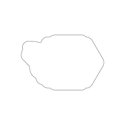 Custom Plastic 3.375" x 2.25" Unique Shape Cards