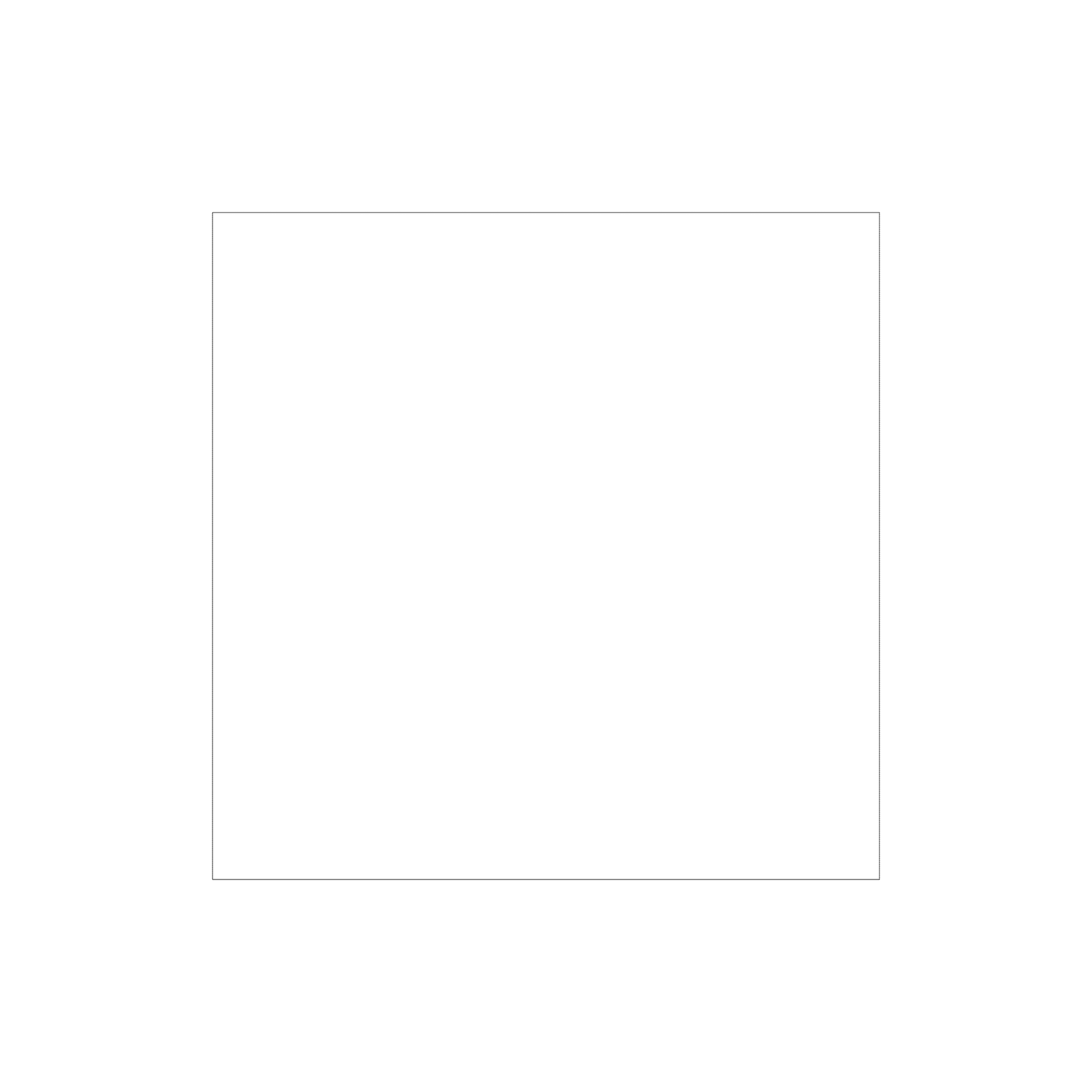 Custom Plastic 10" x 10" Large Square Signage