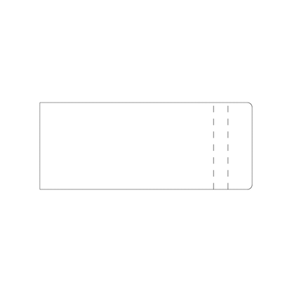 Custom Plastic 2.25" x 5.5" Double Fold Cards