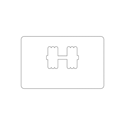 Custom Plastic 3.375" x 2.125" Cards with Punch-Out Dumbbell