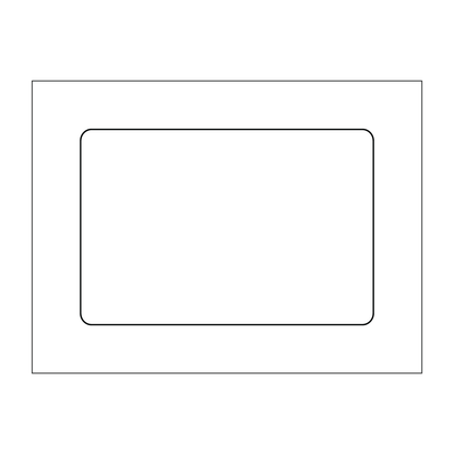 Custom Plastic 2" x 3" Rounded Corner Cards