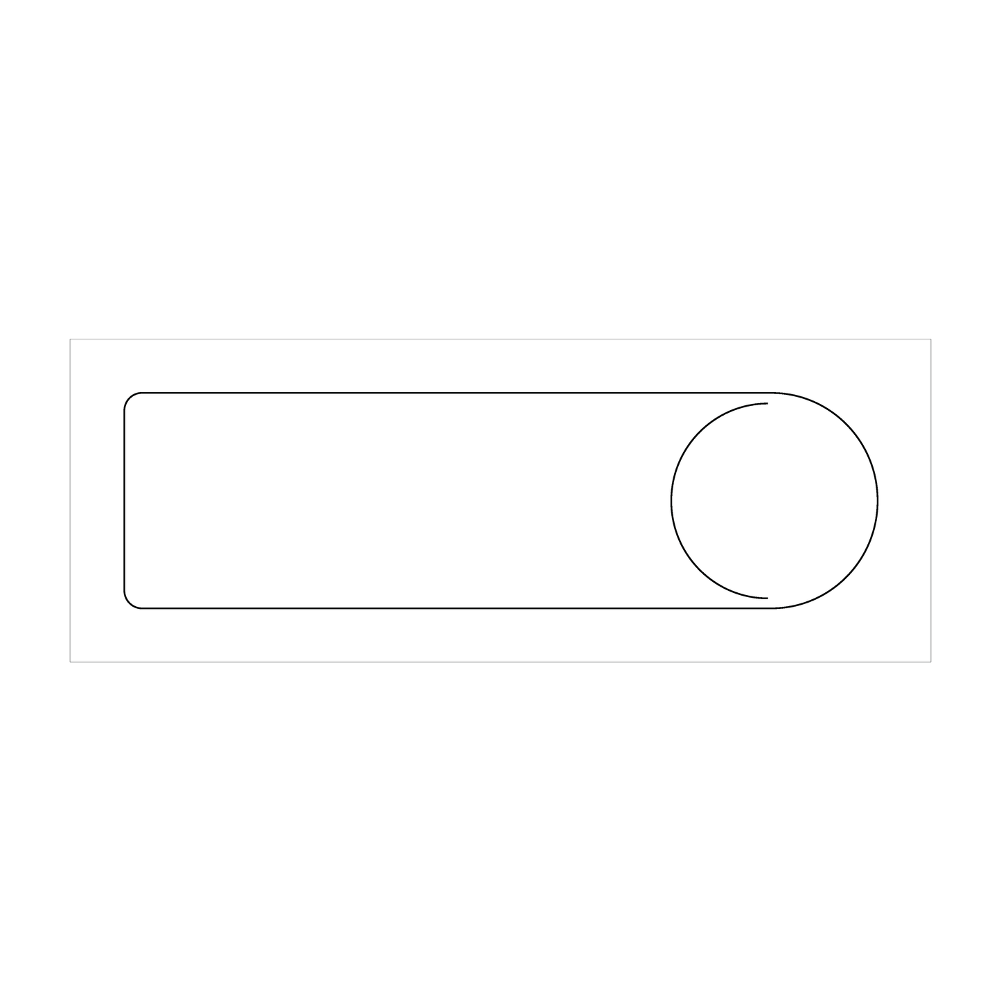 Custom Plastic 2" x 7.0127" Rounded Top Bookmark