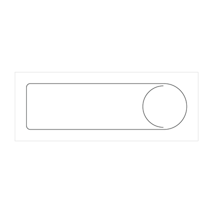 Custom Plastic 2" x 7.0127" Rounded Top Bookmark