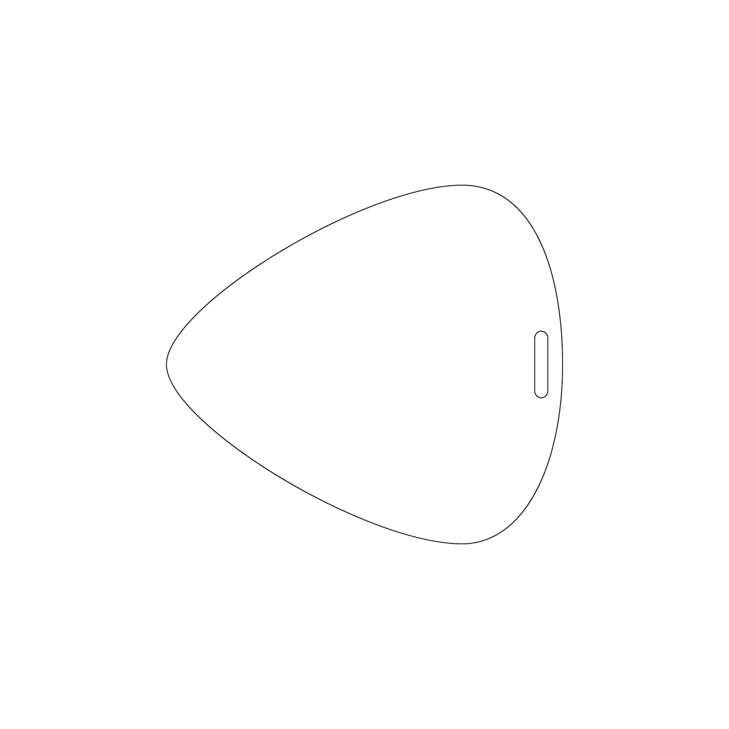 Custom Plastic 3.35" x 3.7" Guitar Pick Shape Badges