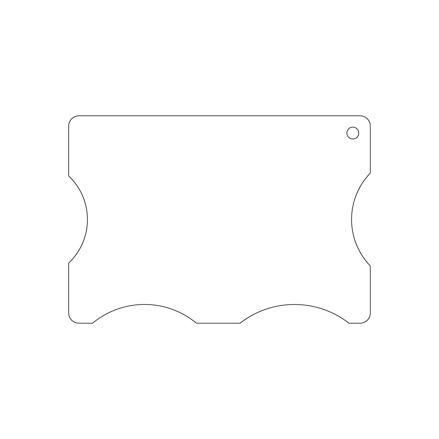 Custom Plastic 4" x 2.75" Measurement Tool Tags