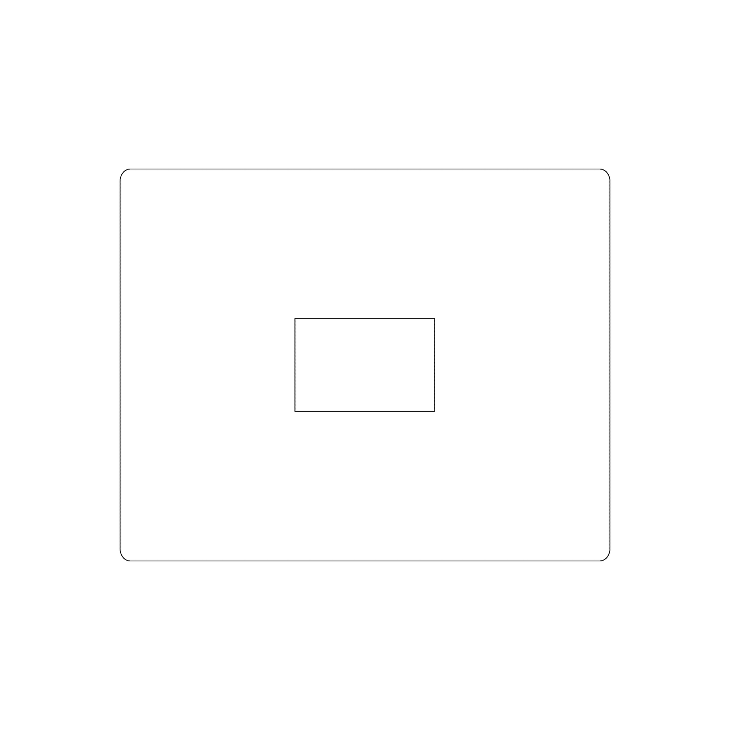 Custom Plastic 4" x 5" Cards with Rectangle Punch-Out