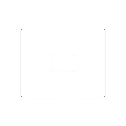 Custom Plastic 4" x 5" Cards with Rectangle Punch-Out