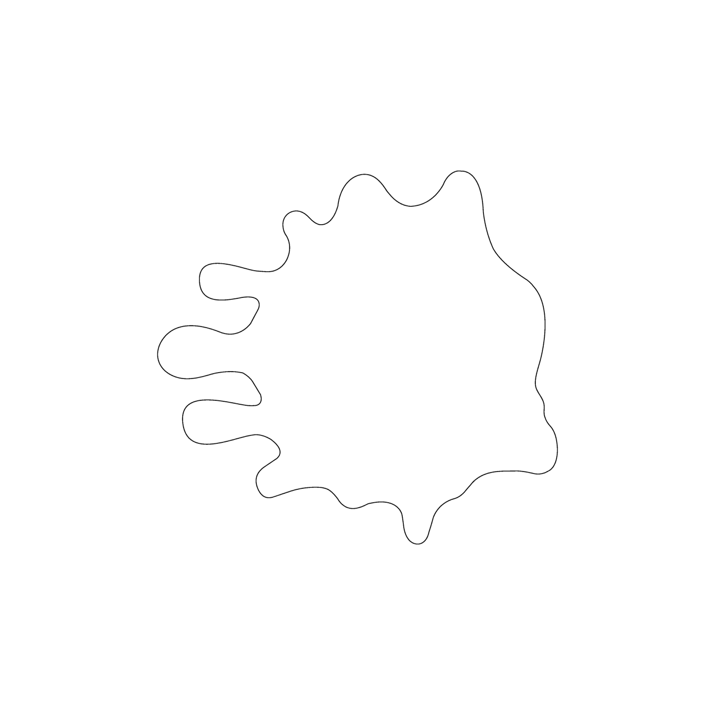 Custom Plastic 3.5" x 3.75" Splash Shape Cards