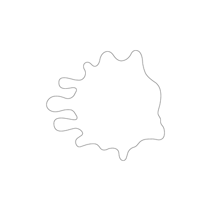 Custom Plastic 3.5" x 3.75" Splash Shape Cards