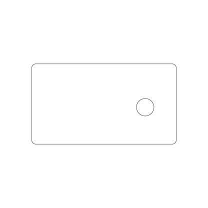 Custom Plastic 4.25" x 2.36" Cards with Circle Punch-Out Hole