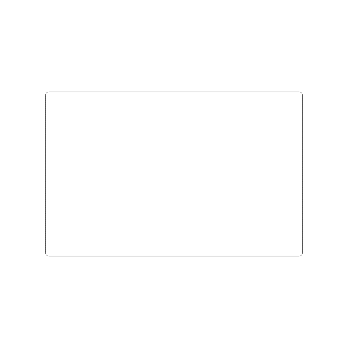 Custom Plastic 9" x 5.75" Large Rectangle Menu