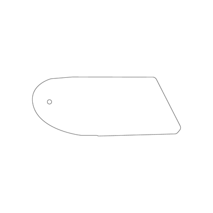 Custom Plastic 4.27" x 1.7" Slanted Edge Tags