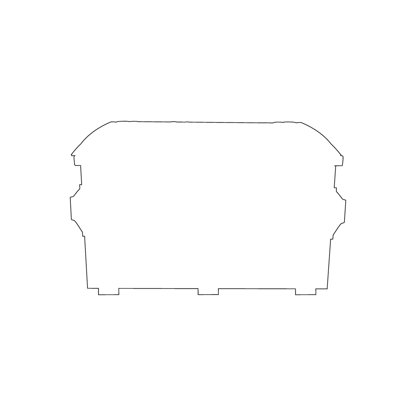 Custom Plastic 3.375" x 2.125" Dumpster Shape Cards