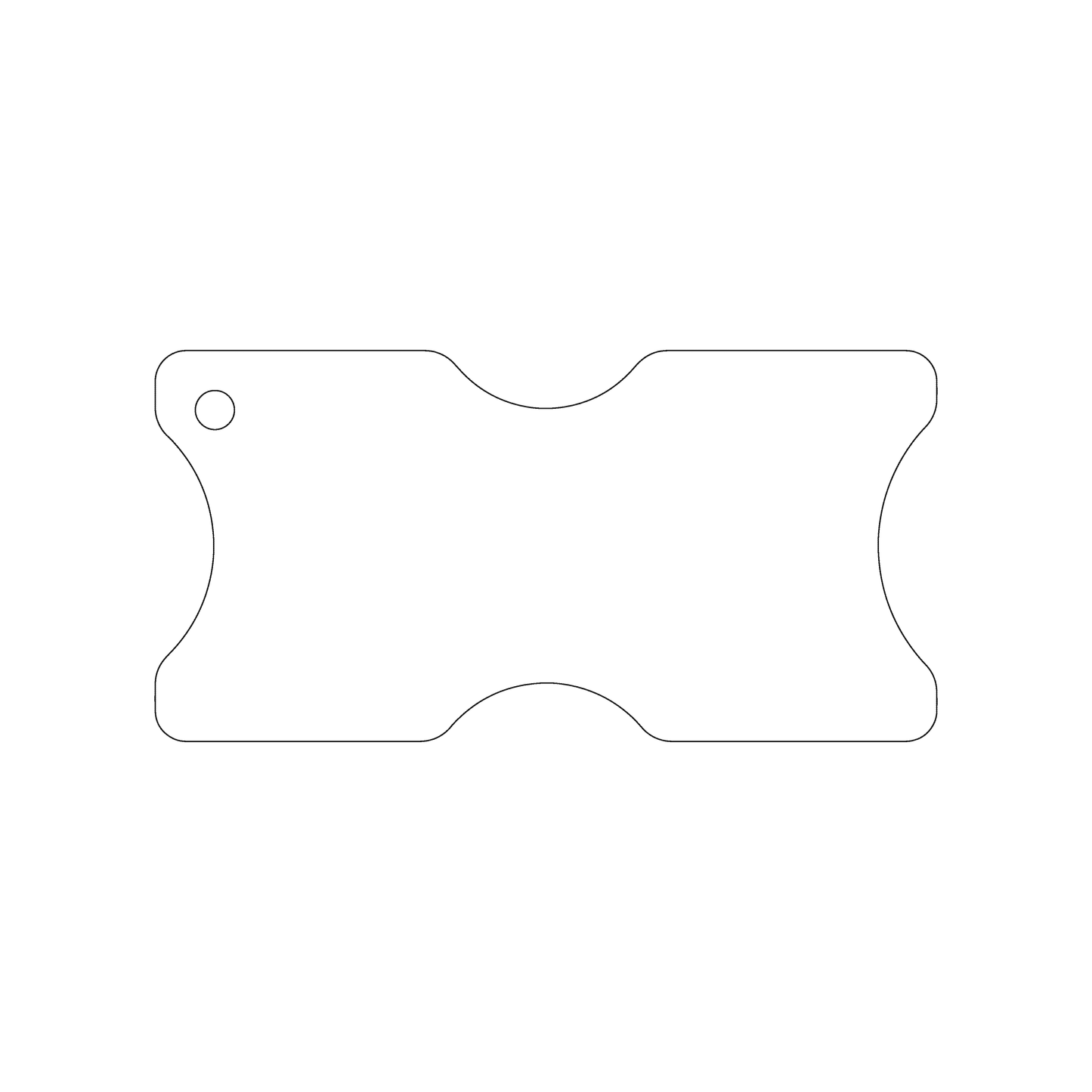 Custom Plastic 5" x 2.5" Measurement Tool Tags