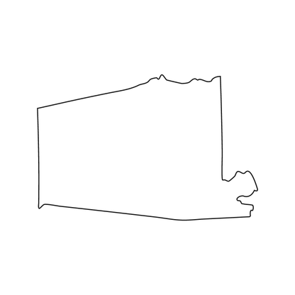 Custom Plastic 3.27" x 2.16" Alabama Shape Cards