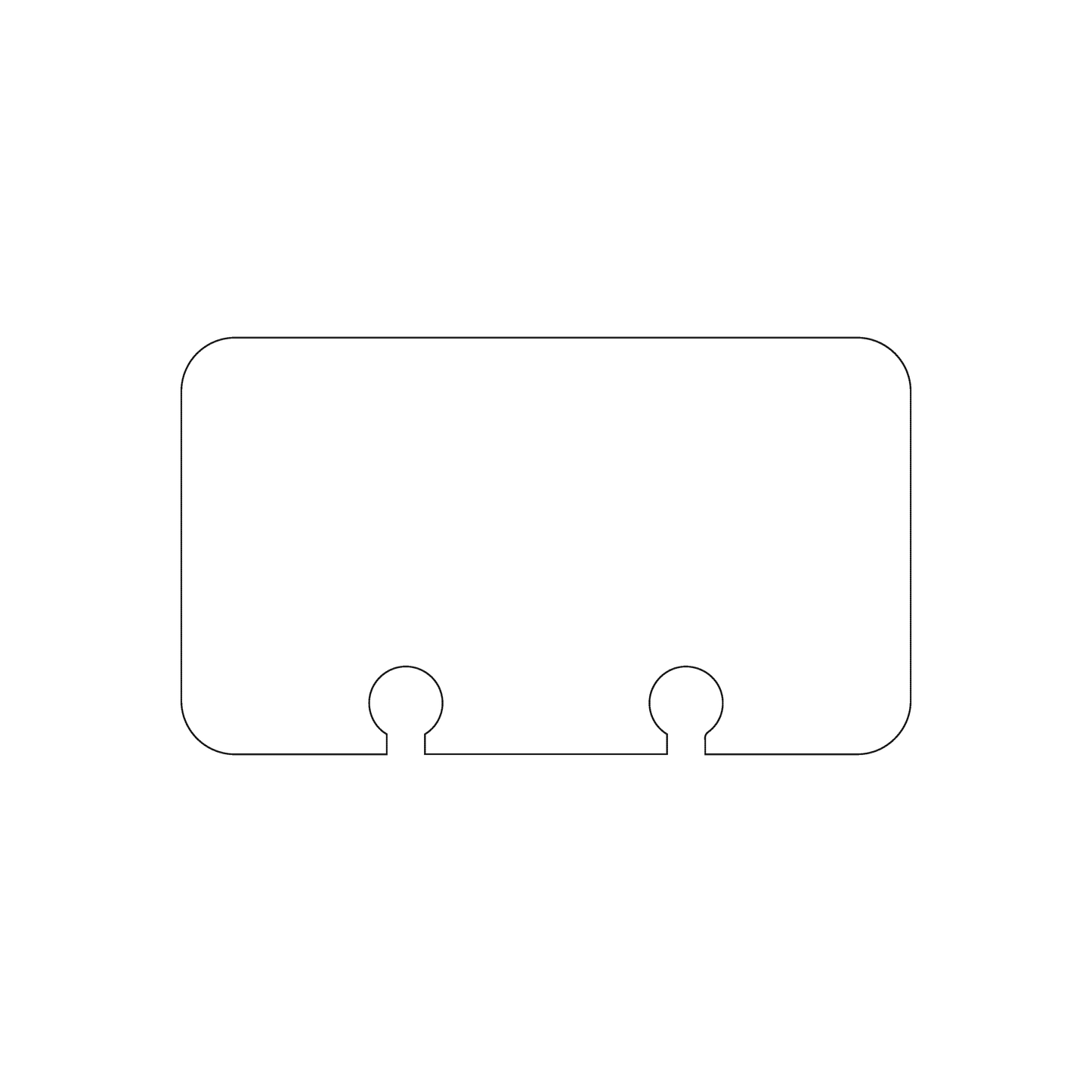 Custom Plastic 3.5" x 2" Rolodex Cards
