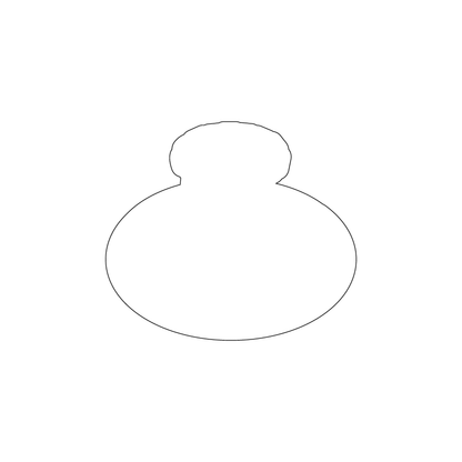 Custom Plastic 2.75" x 2.4" Sprinkler Shape Cards