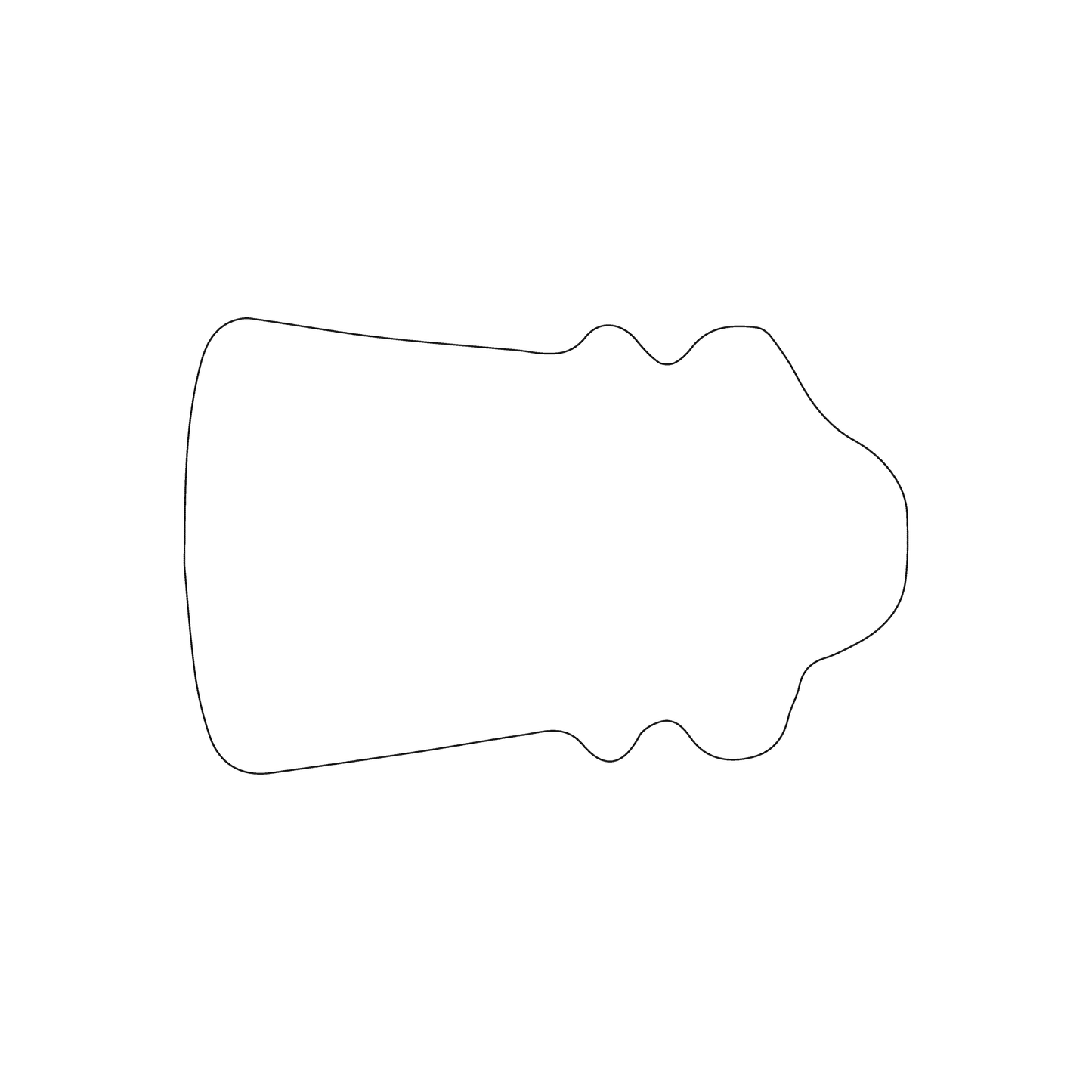 Custom Plastic 3.375" x 2.125" Ear Plug Shape Cards