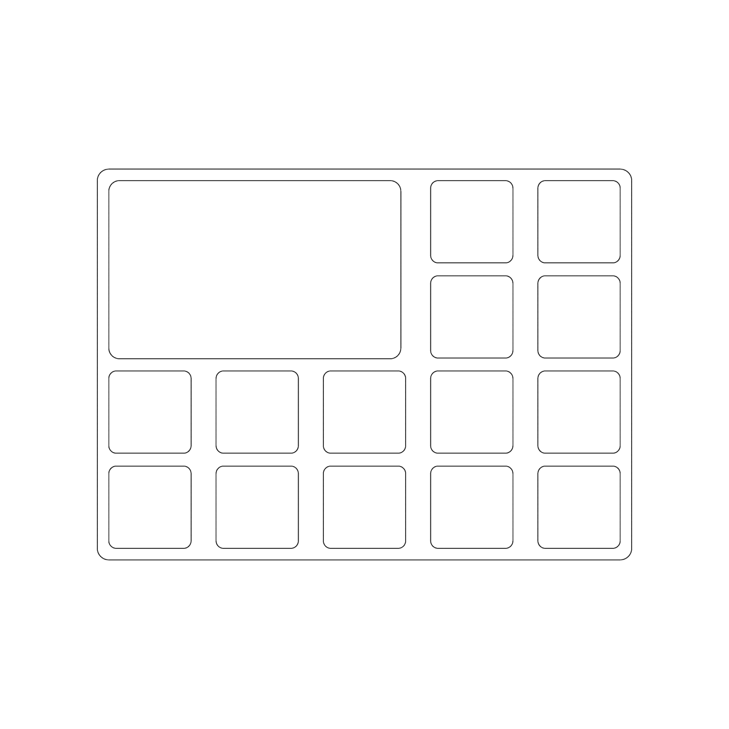 Custom Plastic Punch-Out Card and 14 Tab Sheet