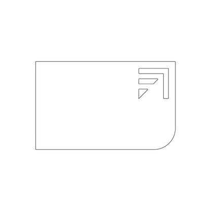 Custom Plastic 3.375" x 2.125" Cards with Punch-Out Corner Slots