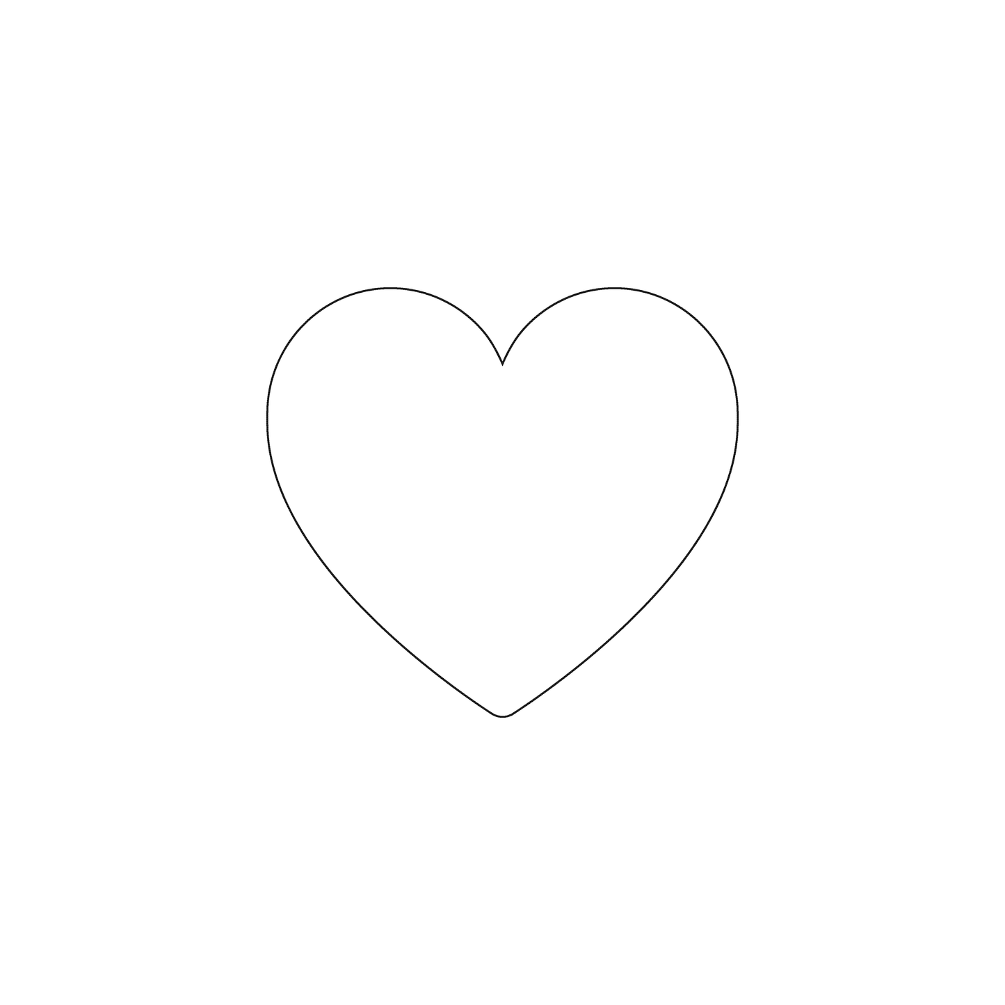Custom Plastic 1.92" x 1.75" Heart Shape Cards