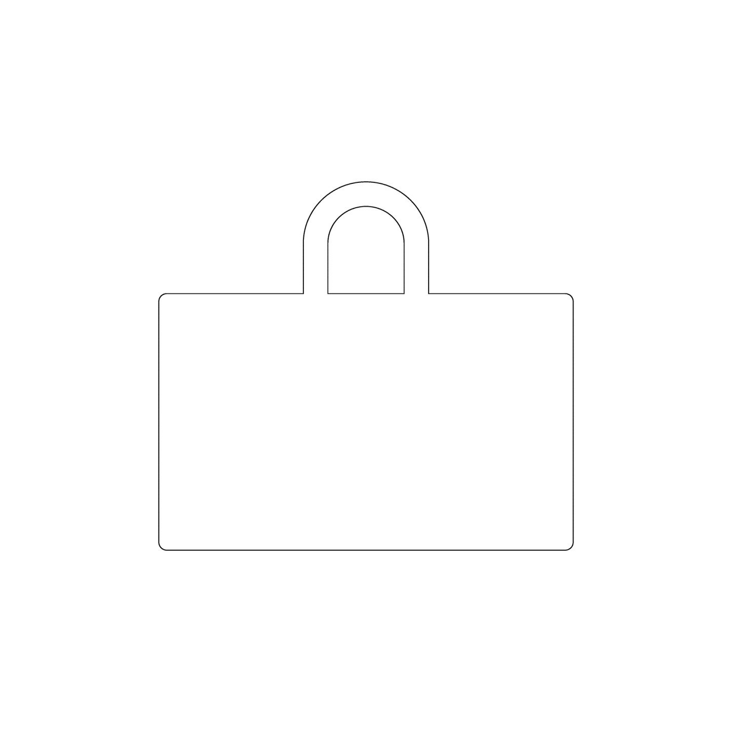 Custom Plastic 3.375" x 3" Shopping Bag Shape Cards
