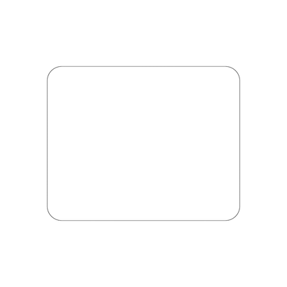 Custom Plastic 4" x 5" Rectangle with Large Rounded Corners Cards