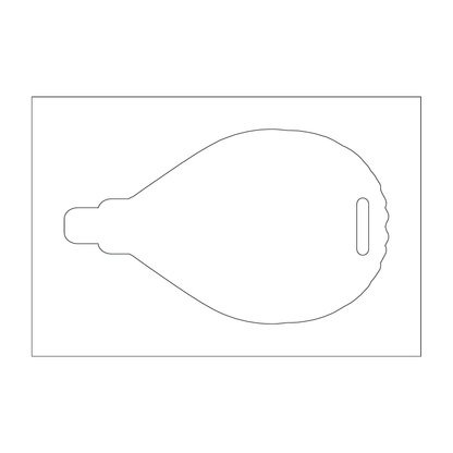 Custom Plastic 3" x 5" Hot Air Balloon Shape Luggage Tags