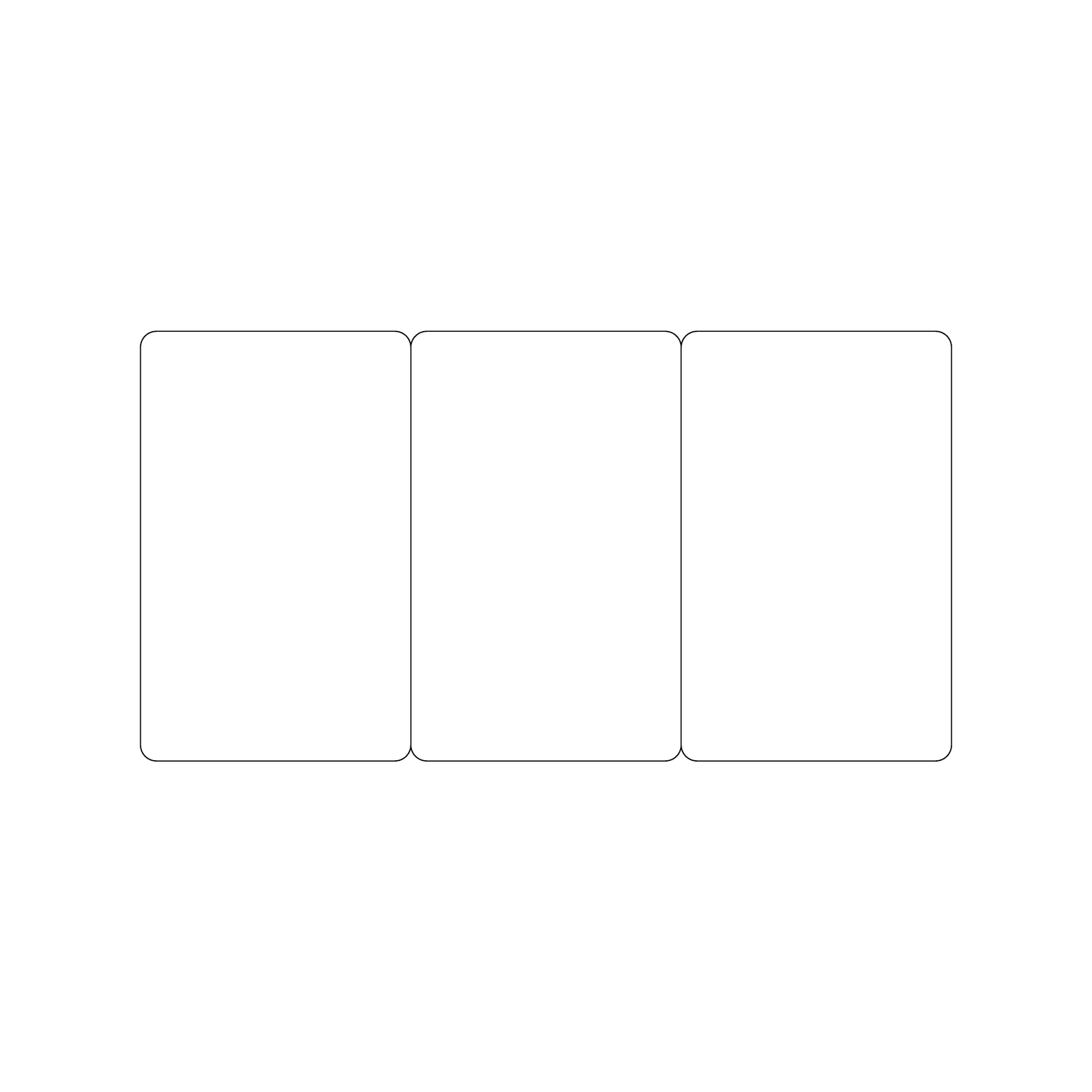 Custom Plastic Three Card Combo
