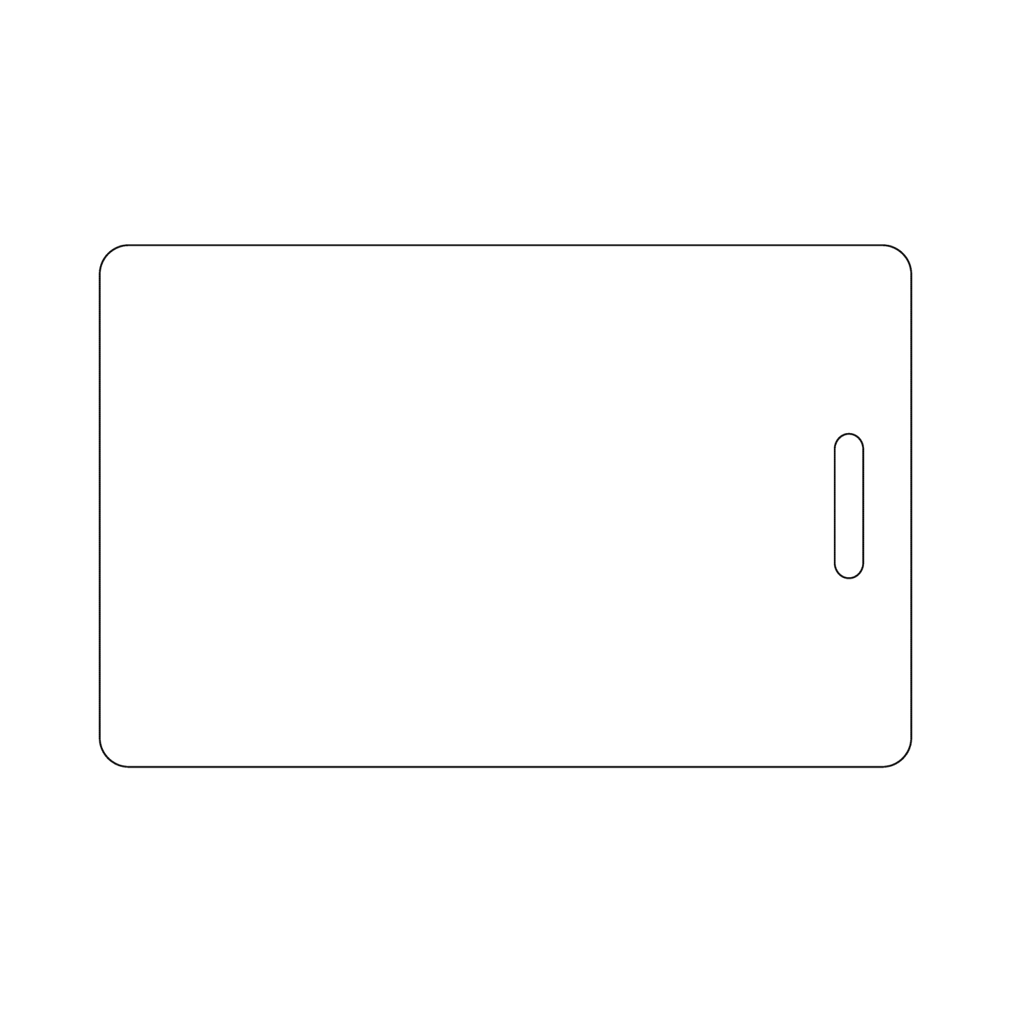 Custom Plastic 3.5" x 2.25" Vertical Badges