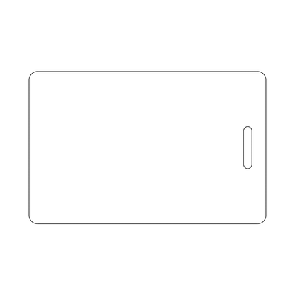 Custom Plastic 3.5" x 2.25" Vertical Badges