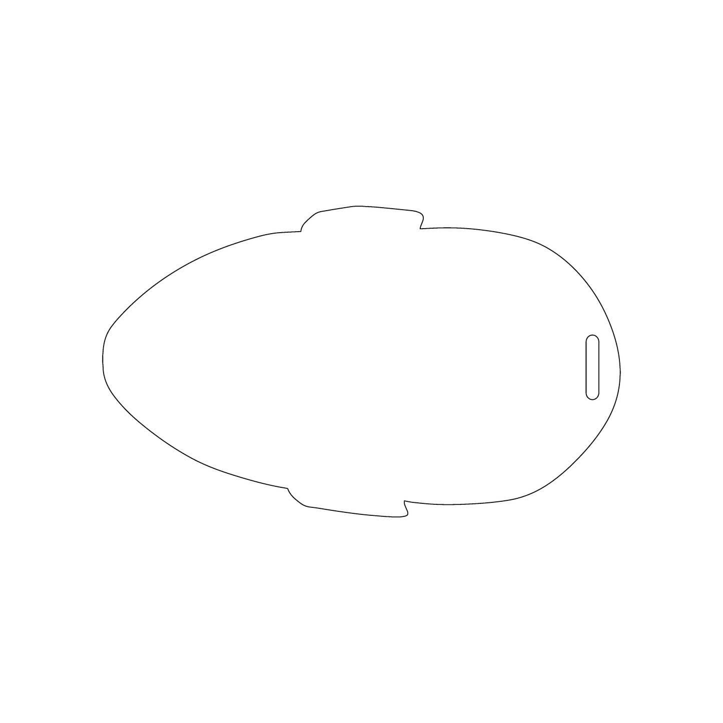 Custom Plastic 5" x 3" Head Shape Luggage Tags