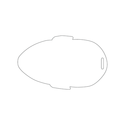 Custom Plastic 5" x 3" Head Shape Luggage Tags
