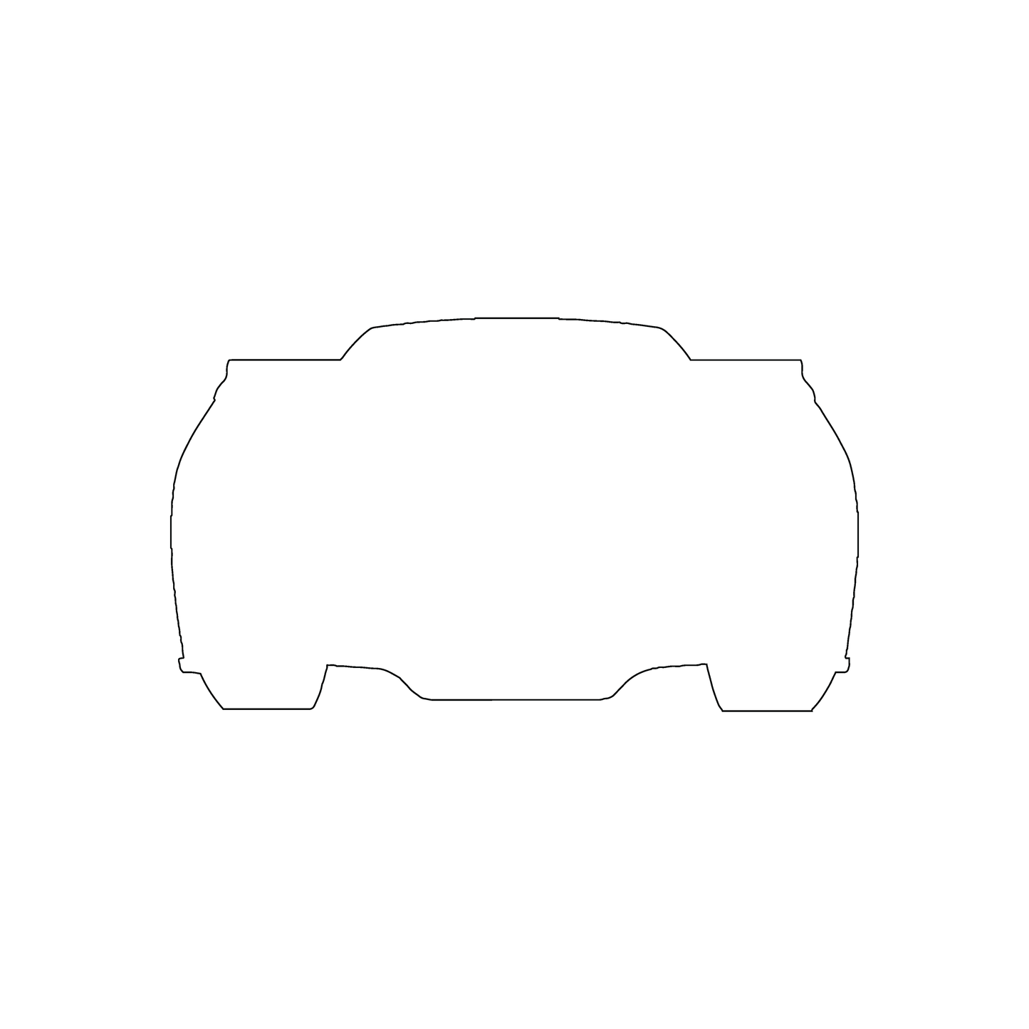 Custom Plastic 3.5" x 2" Car Front View Cards