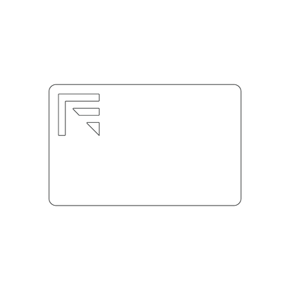 Custom Plastic 3.375" x 2.125" with Punch-Out Corner Slot Cards
